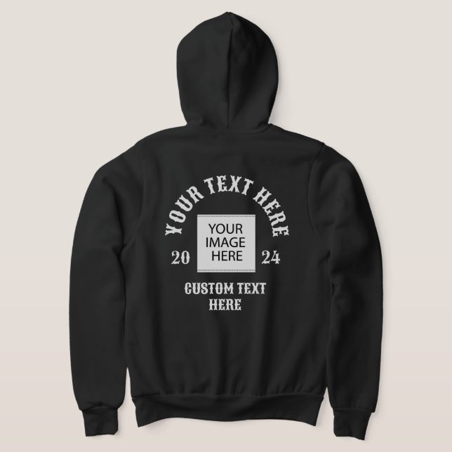 PULL À CAPUCHE VOTRE TEXTE OU LOGO ICI (Couchage Retour)