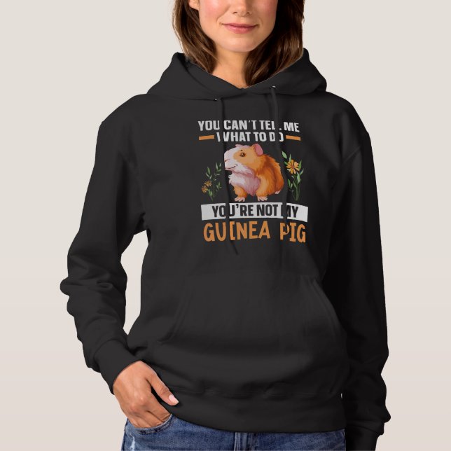 Pull À Capuche Vous n'êtes pas mon Guinéen Rodent Rodent Cavy Fur (Devant)