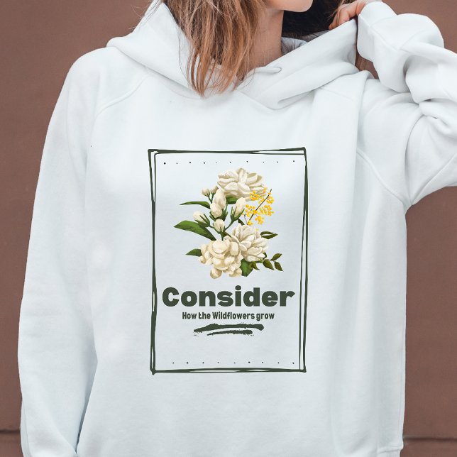Pull À Capuche Voyons comment les Fleurs sauvages grandissent Swe (Créateur téléchargé)