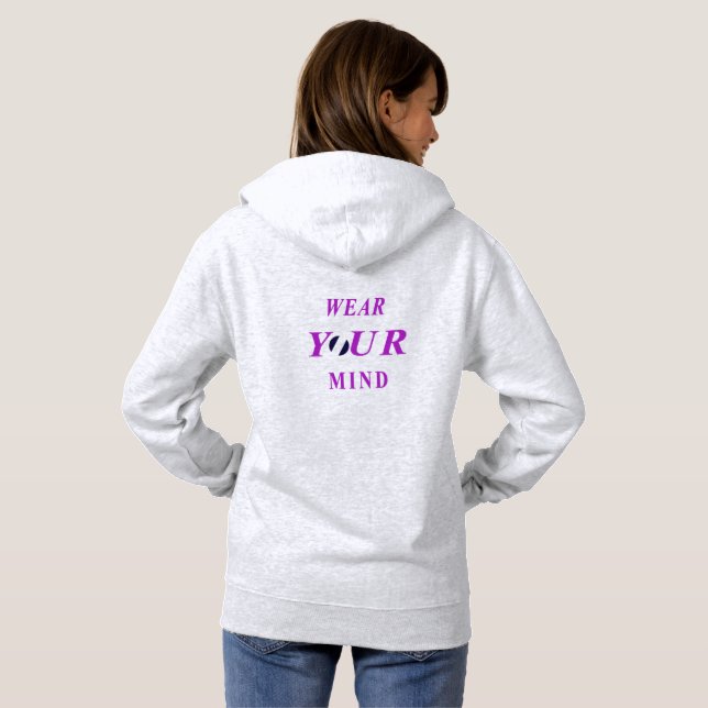 Pull À Capuche Wear Your Mind Typography Women's Hoodie | Minimal (Dos entier)