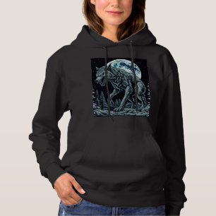 Pull À Capuche Werewolf Cultivant vintage une nuit de Pleine lune