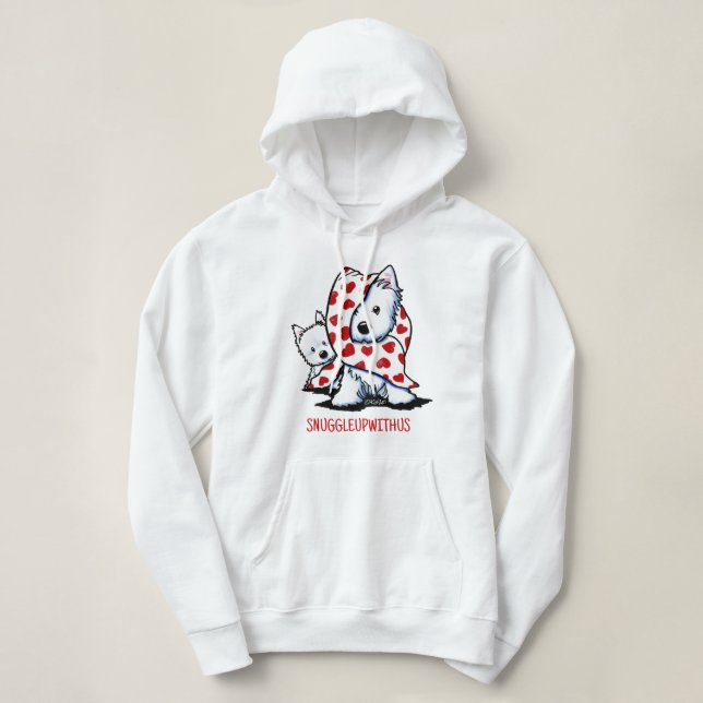 Pull À Capuche Westie SNUGLEUPWITHUS (Design devant)