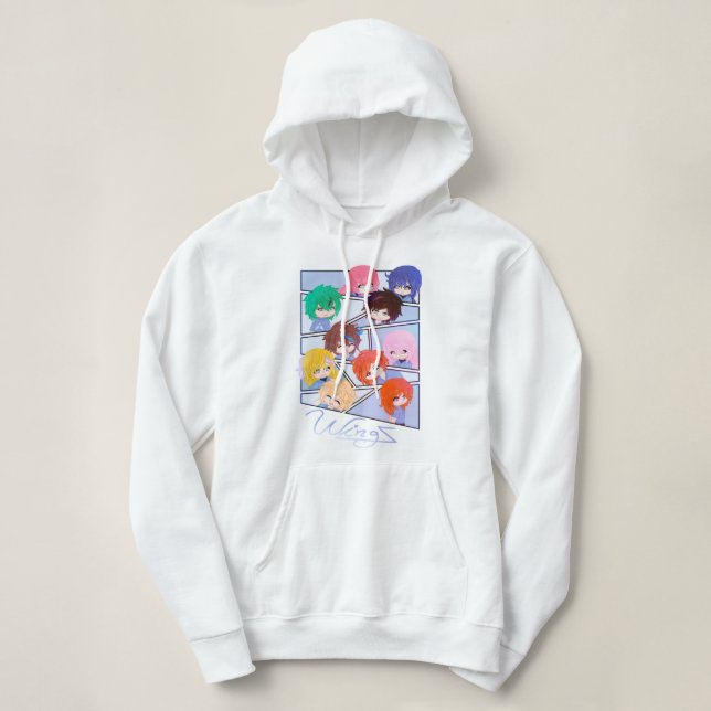 Pull À Capuche Wingz Multi Personnages (Design devant)