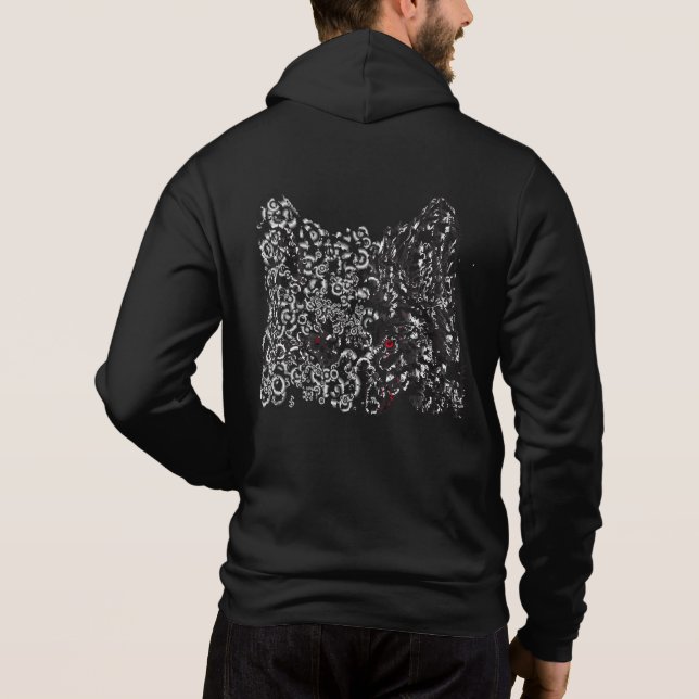 Pull À Capuche wolf gray man (Dos)