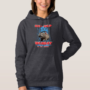 Pull À Capuche Wombat Hip Hop Musique Drôle Animal