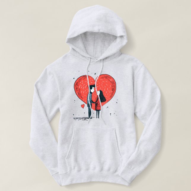 Pull À Capuche Women’s hoodie *our love * (Design devant)