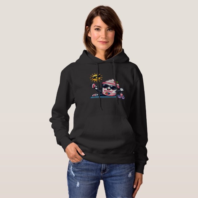 Pull À Capuche Yaourt Pilates  (Devant entier)