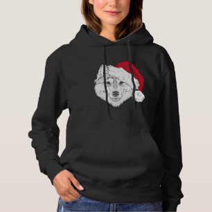 Pull À Capuche Yeux mixtes Père Noël Husky