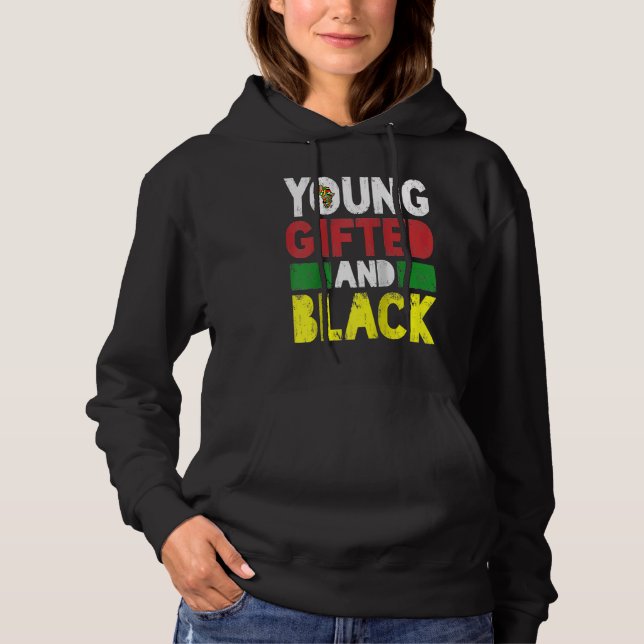 Pull À Capuche Young ed And Black African Pride Black History Mon (Devant)