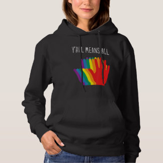 Pull À Capuche Yu2019all Signifie Tous Coeurs Arc-En-Ciel Drapeau