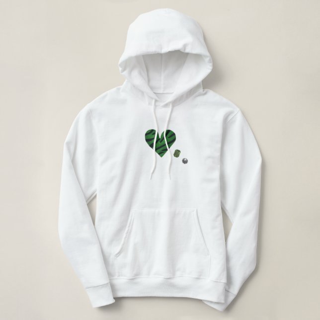 Pull À Capuche Zebra-heart (Design devant)