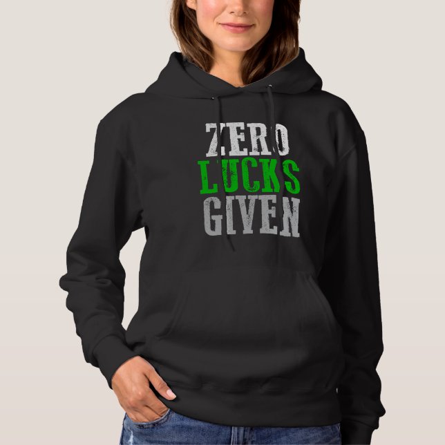 Pull À Capuche ZÉRO CHANCE DONNÉE  Graphique (Devant)