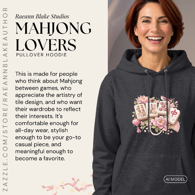 Pullover à capuche pour amateurs de Mahjong (Créateur téléchargé)