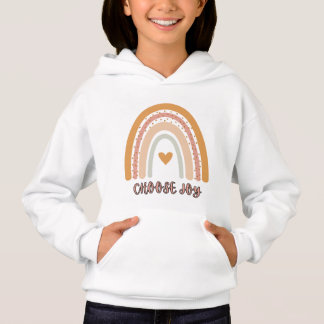Pullover à capuche pour enfants – Arc-en-ciel bohè
