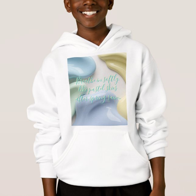 Pullover à capuche pour enfants avec graphique sty (Devant)