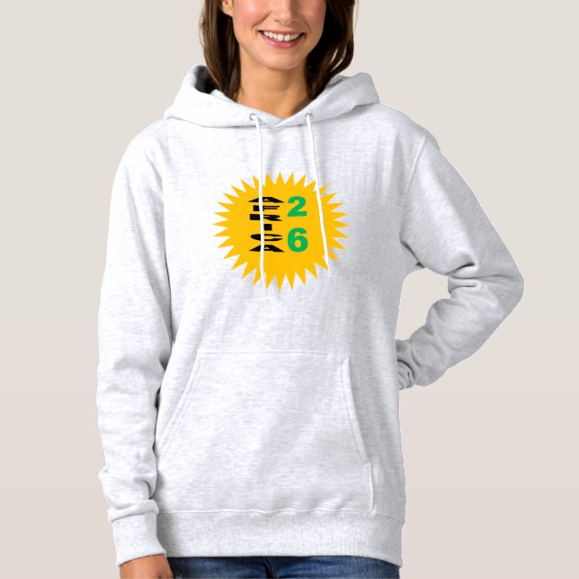 Pullover à capuche pour femmes gris SUN  AFRICA  2 (Devant)