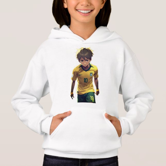 pullover à capuche pour fille quand il fait effray (Devant)
