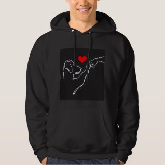 Pullover avec dessin au trait de la main et du chi