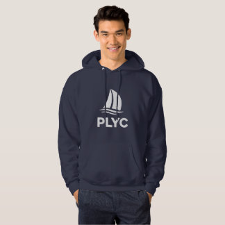 Pullover Bleu Marine avec Logo PLYC Blanc