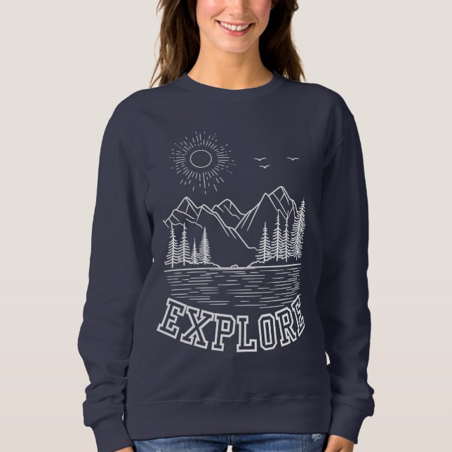 Pullover col rond Cozy Outdoor Adventure (Devant)