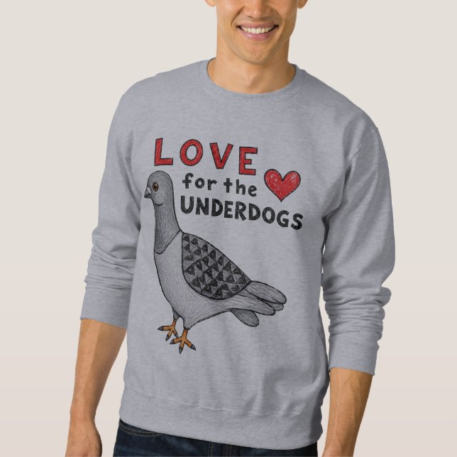 Pullover homme "Love For The Underdogs" hommes (Devant)