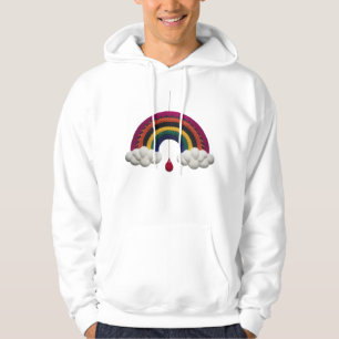Pullover Moderne en Tricot Art Cloud Rainbow Drop