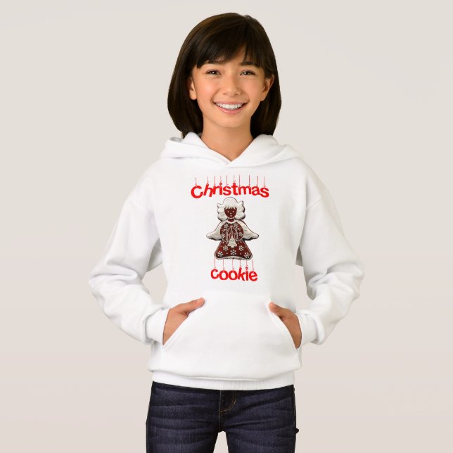 Pullover pour fille Sweat-shirt drôle Noël "Christ (Devant entier)