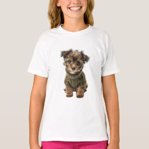 Pullover Vert Yorkie Enfant