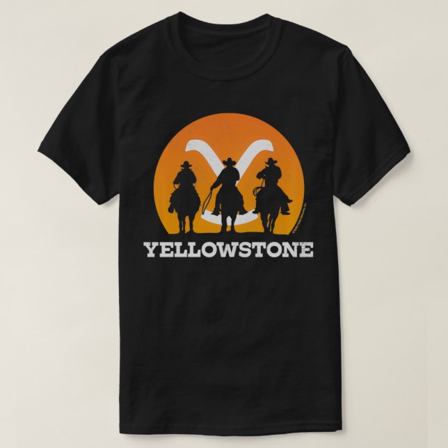 Pullover Yellowstone Cowboy Sunset (Design devant)
