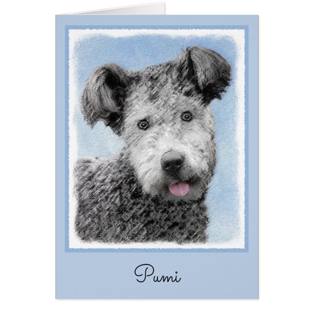 Pumi Peinture - Cute Original Chien Art (Devant)