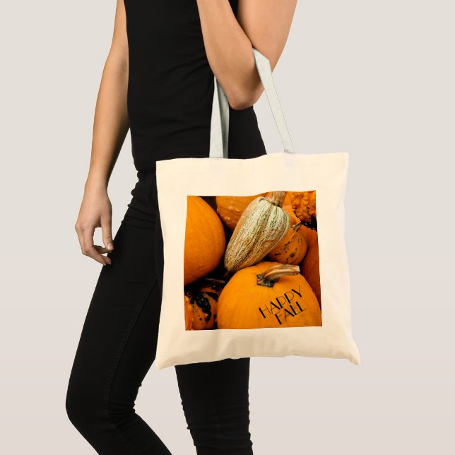 Pumpkin-Happy Fall Tote Bag (Devant (produit))