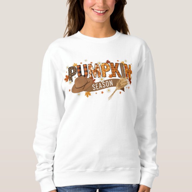 Pumpkin Season Autumn Sweatshirt (Devant)