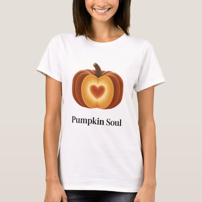 Pumpkin Soul – Cozy Fall T-Shirt (Devant)