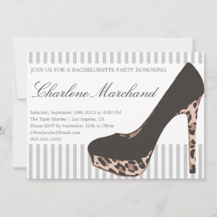 PUMPS POSTER DE ANIMAL  INVITATIONS DU PARTI BACHE