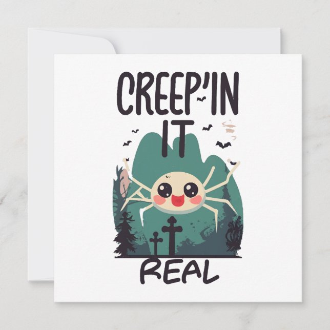 Pun d'araignée de Halloween Kawaii (Devant)