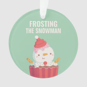 Pun de Noël drôle, Glaçage du Cupcake de Bonhomme