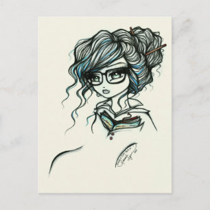 Punch of Color Girls Livre Imaginaire Art Carte po