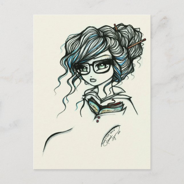 Punch of Color Girls Livre Imaginaire Art Carte po (Devant)