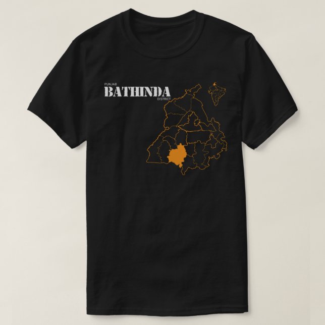 Punjab Bathinda District T-shirt classique (Design devant)