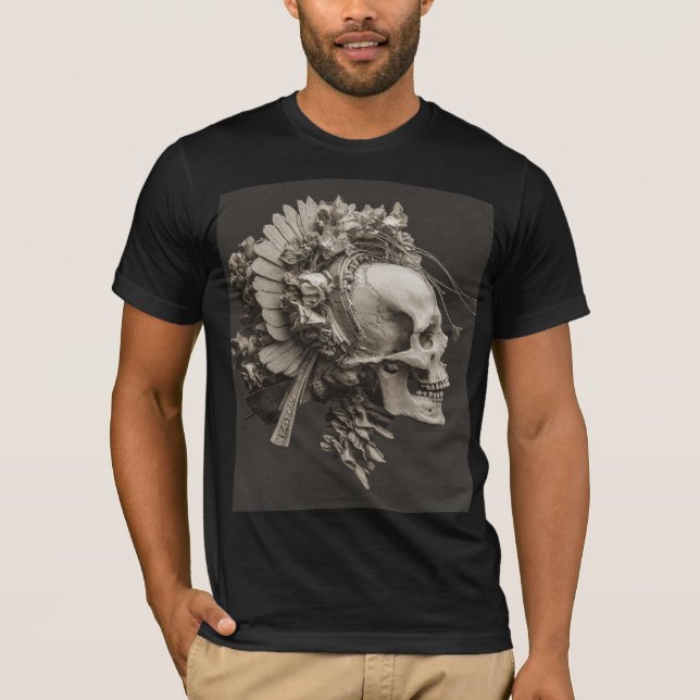 Punk en pratique — T-Shirt Crâne Baroque (Devant)