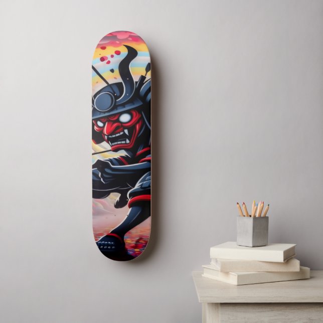Punk Samouraï Skateboard (Art mural)