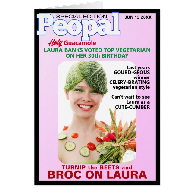 Puns d'Anniversaire Végétal Personnes - Parodie Pe (Devant)