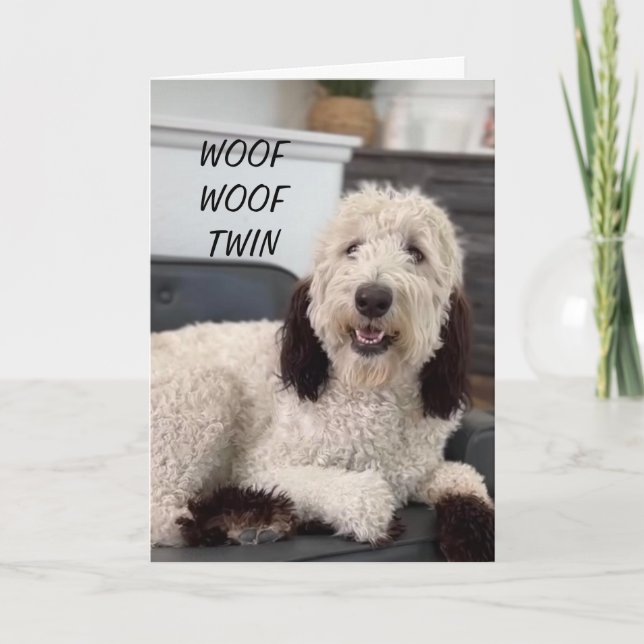 PUP AIDE À DIRE **HEUREUSE CARTE D'ANNIVERSAIRE DE (Devant)