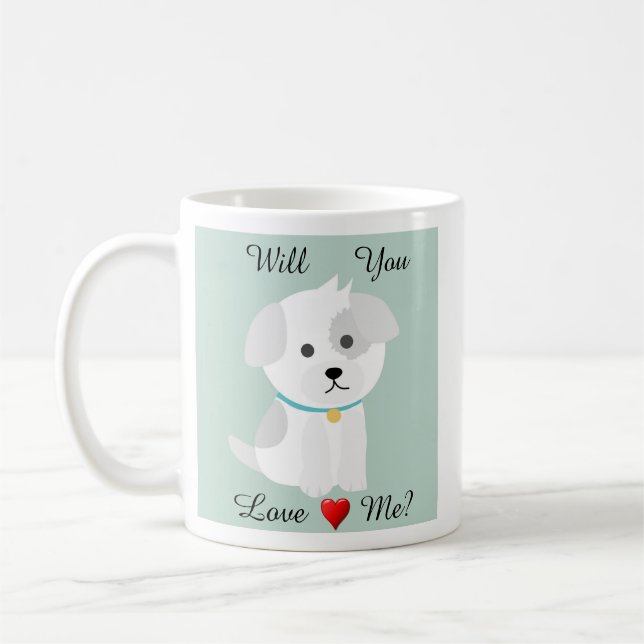 Puppy Love Coffee Mug (Gauche)