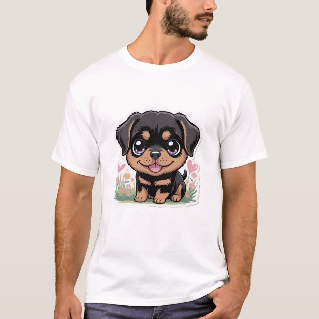 Puppy Love Graphic T-Shirt | Cute Dog Shirt  (Devant)