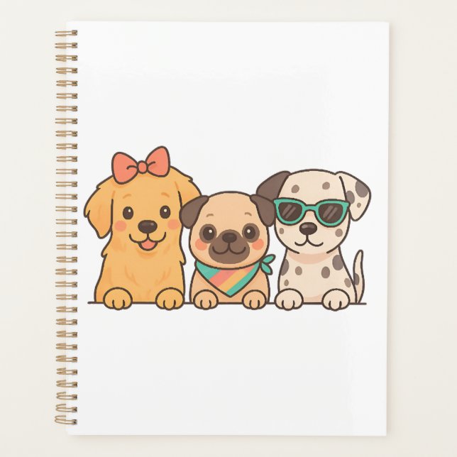 Puppy Pals � Trio de chiens mignons dans un style  (Devant)