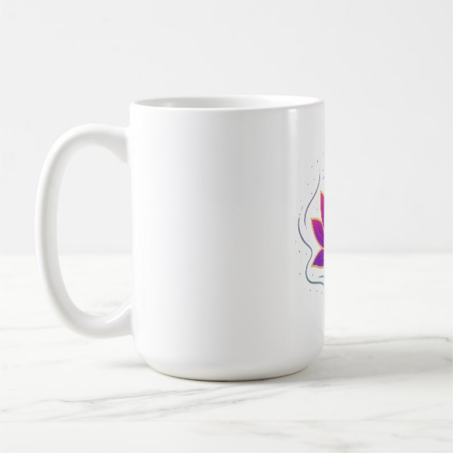 Pure Lotus Flower Yoga Mug | Meditation & Calm Tea (Gauche)