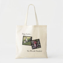 Pure Love Pet Lover Custom Tote Bag
