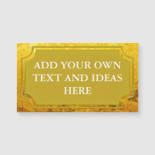 PURE Motif FEUILLE D'OR + votre texte / vos idées