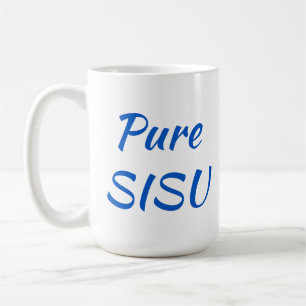 Pure SISU - Mug de café finlandais (15 oz; blanc)